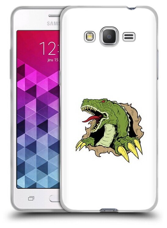 Чехол задняя-панель-накладка-бампер MyPads годзила для Samsung Galaxy Grand Prime/Prime VE Duos SM-G530 противоударный
