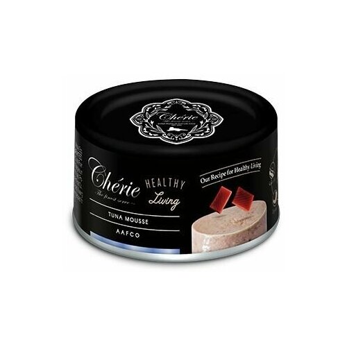 Консервы для взрослых кошек Pettric Cherie Healthy Living Tuna Mousse/Петрик Мусс из тунца, (80 гр.*12 шт.)