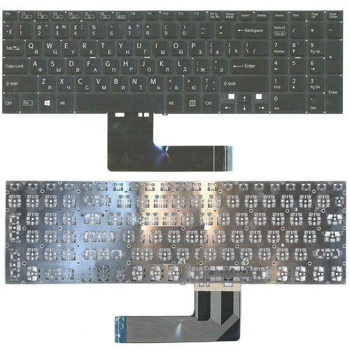 Клавиатура keyboard 149240561RU для ноутбука Sony Vaio Fit 15 FIT15 SVF15 SVF152 SVF1521E1RBRU3 черная с подсветкой 1734₽