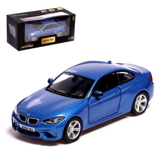 Машина металлическая BMW M2 COUPE, 1:32, инерция, открываются двери, цвет синий