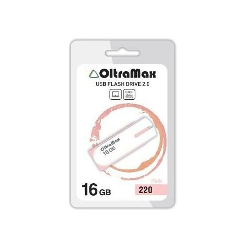 USB флэш-накопитель (OLTRAMAX OM-16GB-220-розовый) флешка oltramax 220 om 16gb 220 light gr