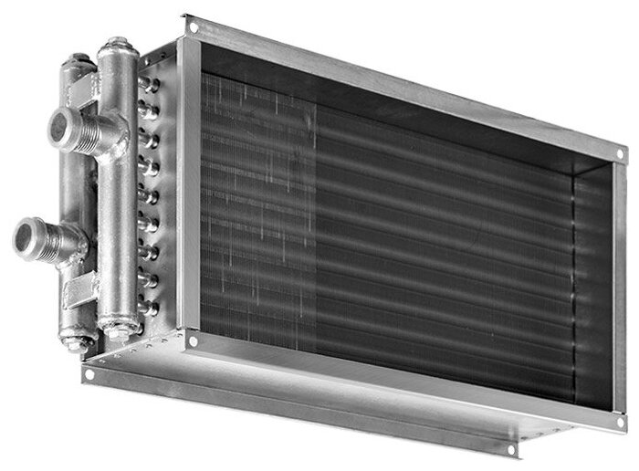 Водяной нагреватель для прямоугольных каналов ZWS 400x200-3