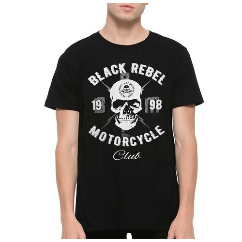 Футболка Dreamshirts Studio Black Rebel Motorcycle Club / Рок / Мужская Черная 2XL DREAM SHIRTS черный  