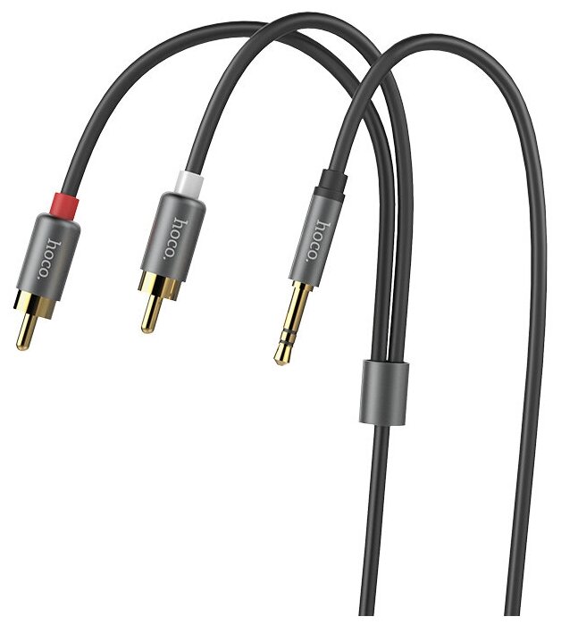 AUX Audio кабель 3,5 мм, UPA10, HOCO, колокольчики, Double lotus rca audio