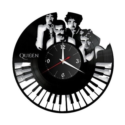 фото Настенные часы из винила «queen #4» lazer rnd