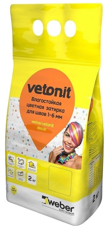 Затирка Weber.vetonit Decor BE205 Бежевый 2 кг