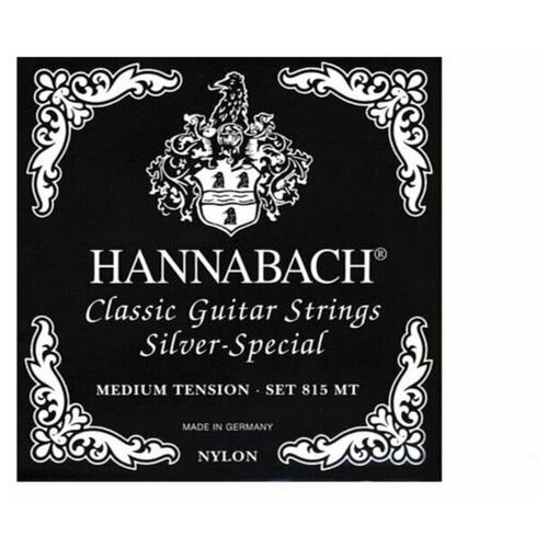 струны hannabach 900mht silver 200 Струны для классической гитары Hannabach 815 ProfiPack Medium Tension Silver Special