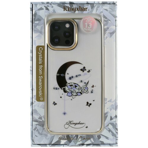 Чехол PQY Moon для iPhone 13 Pro Max Flower Kingxbar IP 13 6.7