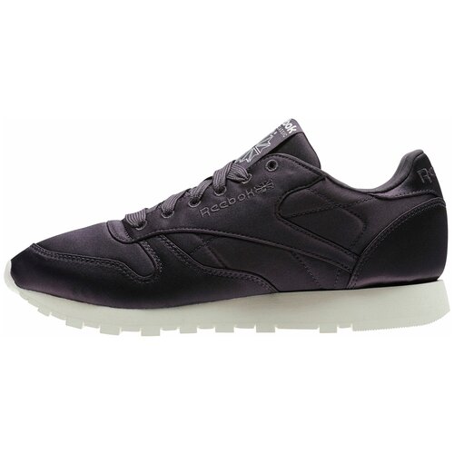 фото Кроссовки reebok classic leather satin размер 6.5, темно-фиолетовый