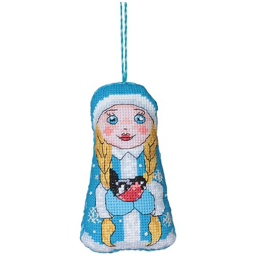 PANNA Набор для вышивания Игрушка. Снегурочка (IG-1430), разноцветный, 10 х 6 см