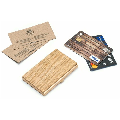 Визитница Twinswood, бежевый, золотой