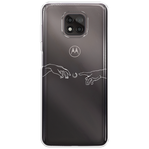 Силиконовый чехол на Motorola Moto G Power 2021 / Моторола Мото G Пауэр 2021 Загрузка творения, прозрачный силиконовый чехол на motorola moto g power 2021 моторола мото g пауэр 2021 разные бабочки прозрачный