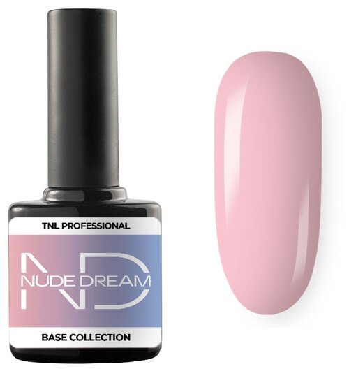 TNL Professional Базовое покрытие Nude dream base, Земляничный милкшейк №04, 10 мл