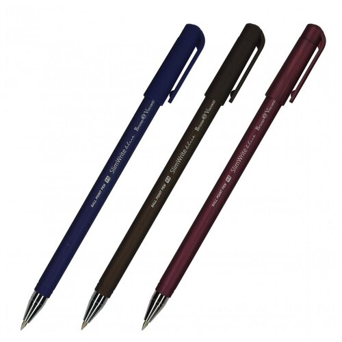 Ручка шариковая неавтоматическая SlimWriteORIGINAL 0.5мм,син 3цв.кор20-0006