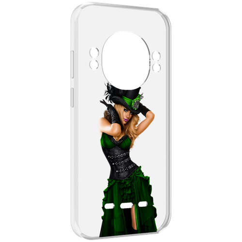 Чехол MyPads девушка-в-модном-длинном-платье женский для UleFone Power Armor 16 Pro задняя-панель-накладка-бампер