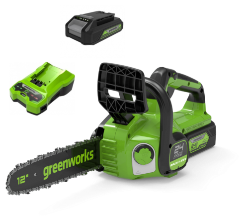 Пила цепная аккумуляторная GD24CS30 GREENWORKS, 2007007UB - фотография № 3