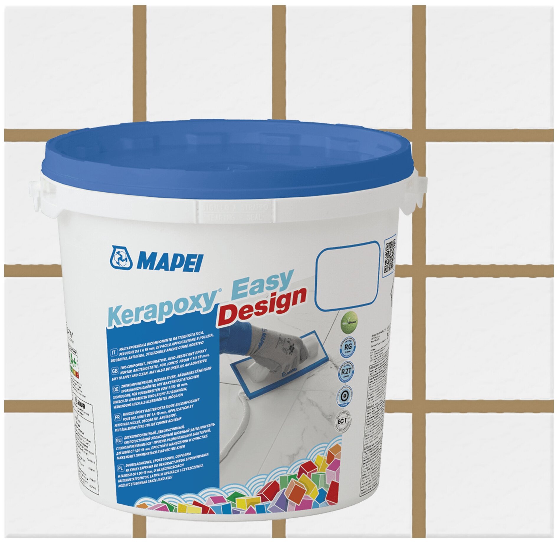 Mapei Kerapoxy EASY Design затирка для швов эпосидная (№188 бисквит, 3кг)