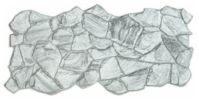 фото Панель ПВХ Камни, Песчаник графитовый, 980х480мм. 7995445