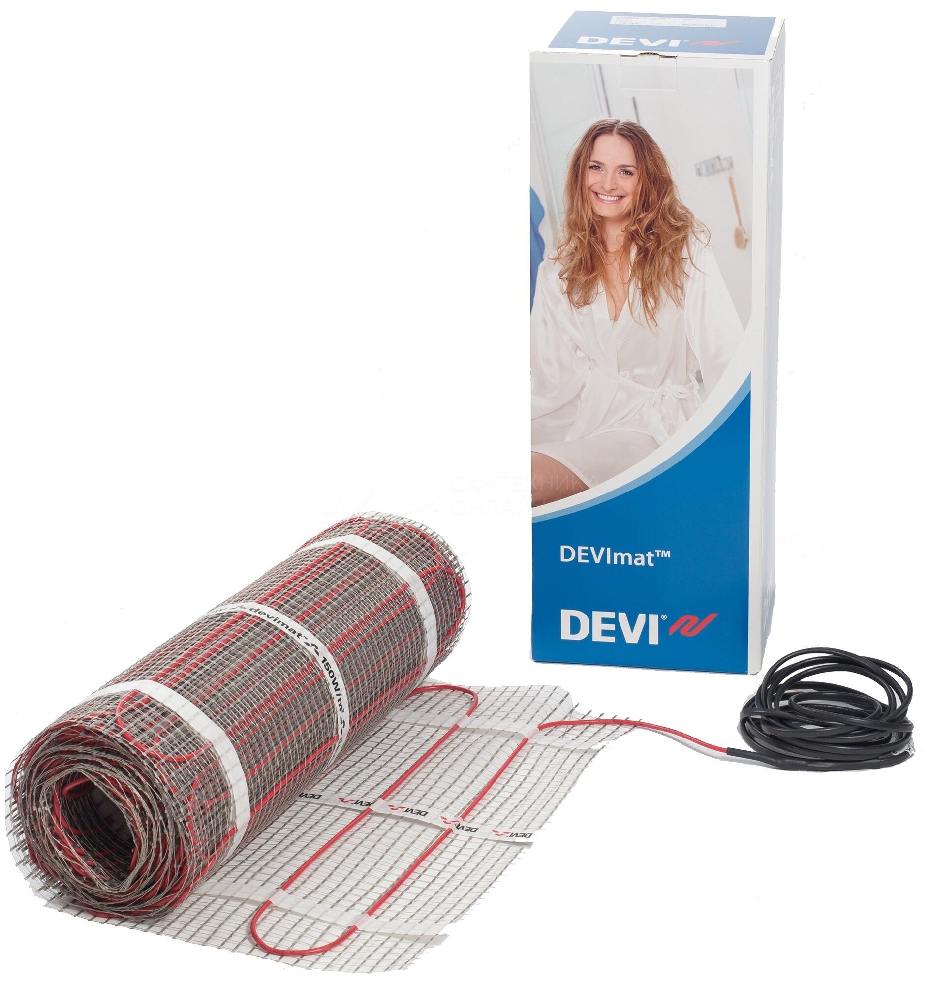 Нагревательный мат, DEVI, DEVIcomfort 150T (DTIR-150) 150 Вт/м2 150 Вт, 1 м2, 200х50 см