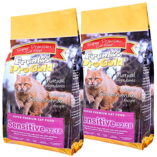 FRANK'S PROGOLD CAT ADULT SENSITIVE для взрослых кошек с чувствительным пищеварением с ягненком по-голландски (3 + 3 кг)