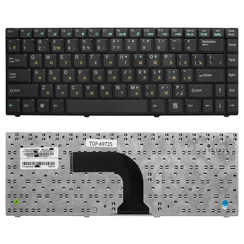 Клавиатура для ноутбука Asus C90 S37 Z37 Z97 Series Плоский Enter Черная без рамки 8012001911 04GNMA1KUS00 115000₽