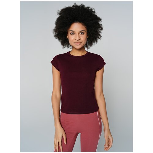 фото Футболка с кор.рукавом твое 78319 размер l, темно-бордовый, women