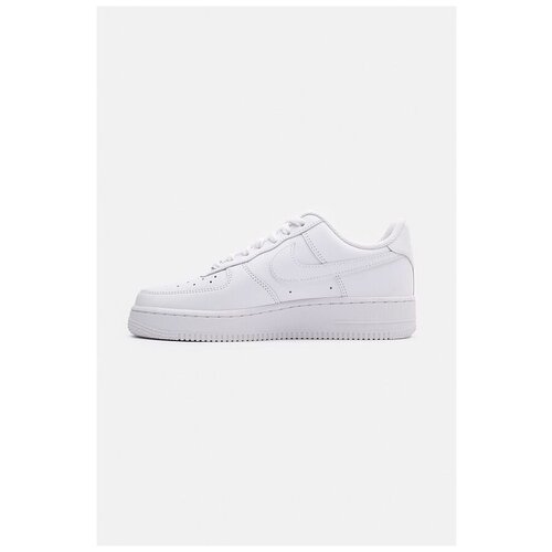 фото Кроссовки nike air force 1, баскетбольные, натуральная кожа, размер 8us, белый