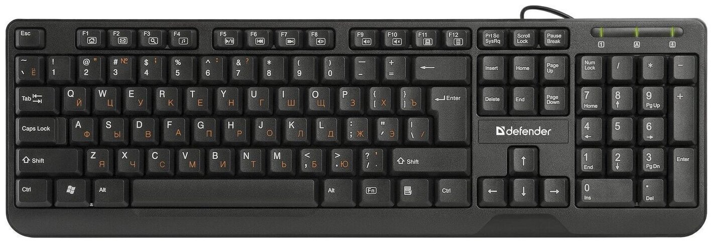 Клавиатура Defender OfficeMate HM-710 RU Black USB