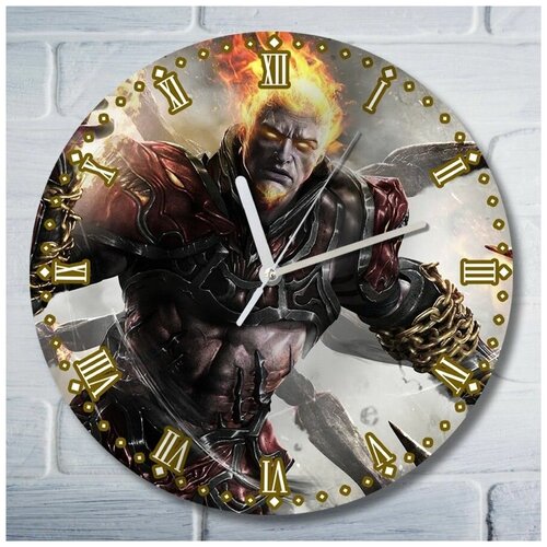 Настенные часы УФ игры God of War Ascension (бог войны, восхождение, кратос) - 6211