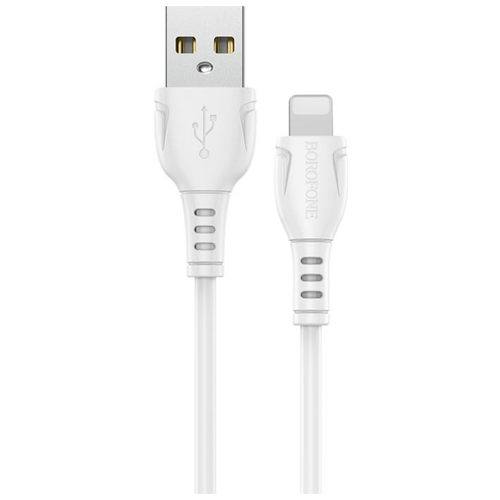 Кабель Borofone USB - Lightning (BX51) только для зарядки, 1 м, 1 шт., белый кабель borofone usb lightning bx51 только для зарядки 1 м 1 шт белый