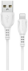 USB - кабель Lightning Borofone BX51 / Кабель для зарядки и передачи данных / Провод для iPhone (белый)