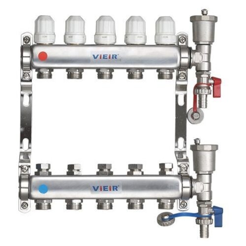 Коллекторная группа ViEiR из нержавеющей стали 1 х 3/4 3 выхода (5/1) VR115-03A коллекторная группа vieir из нержавеющей стали 1 х 3 4 3 выхода 5 1 vr115 03a