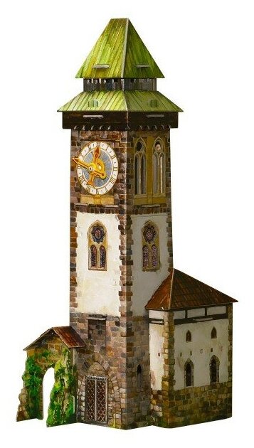 Сборная модель Умная Бумага Башня с часами (277)