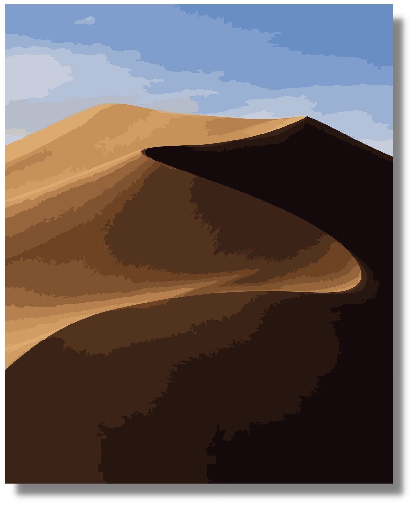 Картина по номерам " Пустыня " холст 40х60