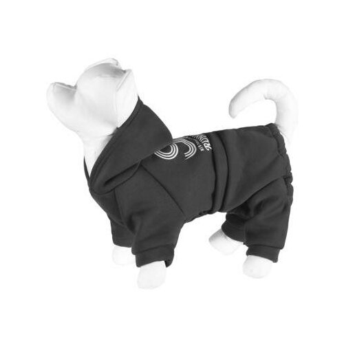 yami yami одежда yami yami одежда куртка для собак джинсовая xl Yami-Yami одежда Костюм для собаки с капюшоном, светло-серый, XL (спинка 34 см) лн26ос, 0,12 кг