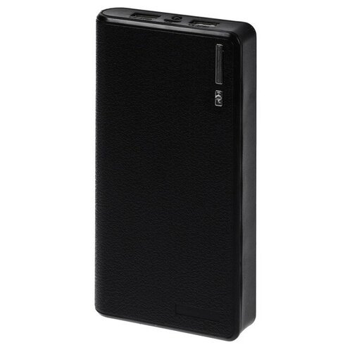 Внешний аккумулятор LuazON PB-01 7200 мАч 2 USB 121 А фонарик чёрный 107300₽