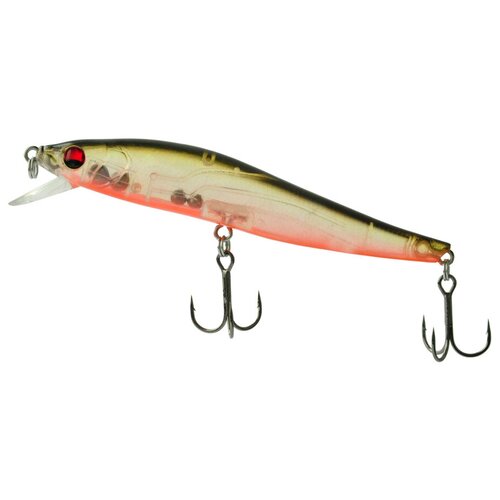 фото Воблер для рыбалки mottomo ostra 100f 10g, минноу плавающий для спиннинга, твичинга. приманка на щуку, окуня real ghost