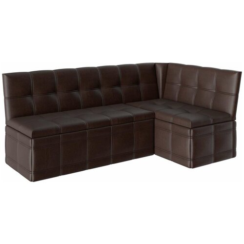 Кухонный диван со спальным местом Квадро 191х116х80 коричневый