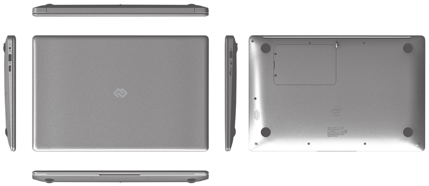 Ноутбук Digma EVE 14 C414 Windows 10 Home процессор Intel Celeron N4020 оперативная память 4ГБ