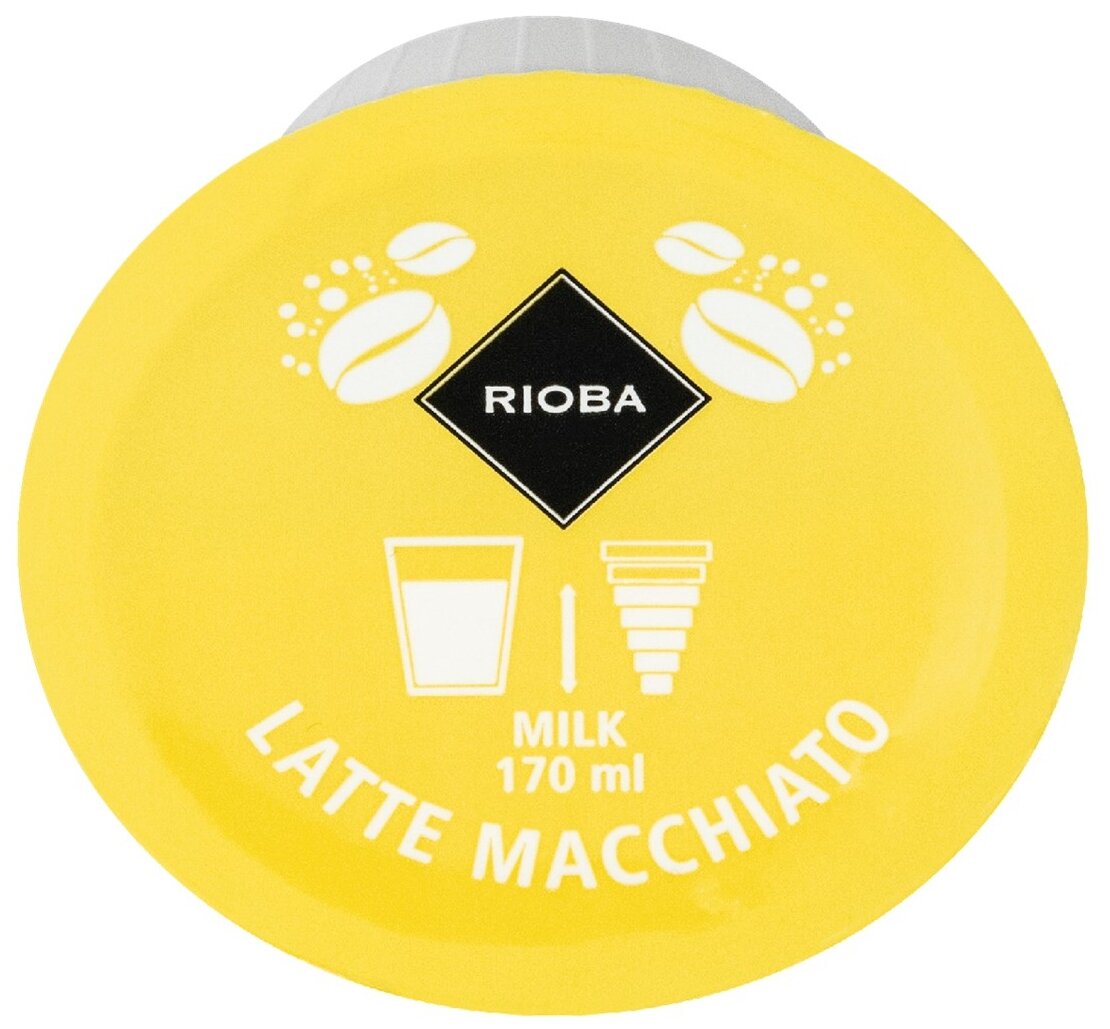 Капсулы для кофе-машин Nescafe Dolce Gusto/Кофе в капсулах Rioba Dolce Gusto Latte Macchiato, 8 порций - фотография № 3