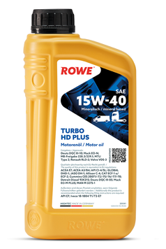 ROWE 20041-0010-99 Масло Rowe 15/40 Hightec Turbo HD Plus 1 л