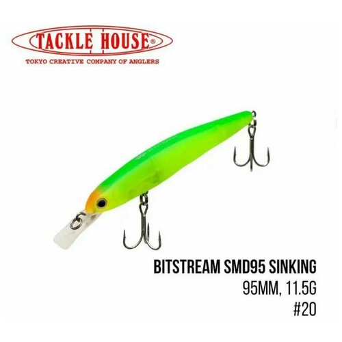 Воблер Tackle House Bitstream SMD95 Sinking (95mm, 11.5g,) Цвет 20 воблер tackle house elfin cricket 07