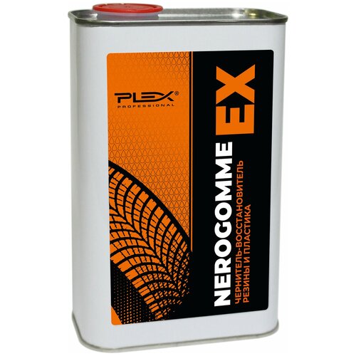 PLEX Чернитель-восстановитель резины и пластика NEROGOMME EX 1л