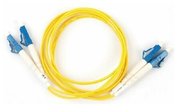 Патч-корд оптический (optic patch cord) LC/UPC-LC/UPC SM 9/125мкм одномодовый (duplex) 3 метра