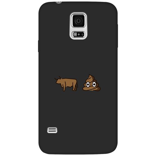 Матовый чехол Bull Shit для Samsung Galaxy S5 / Самсунг С5 с 3D эффектом черный матовый чехол bull shit для samsung galaxy s10 самсунг с10 с 3d эффектом черный