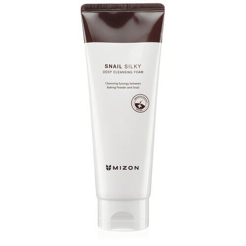 MIZON Пенка для умывания с фильтратом улитки для глубокой очистки кожи SNAIL SILKY DEEP CLEANSING FOAM