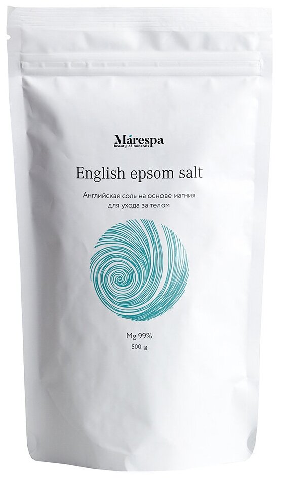 Соль для ванны "English epsom salt" на основе магния Marespa 500 г