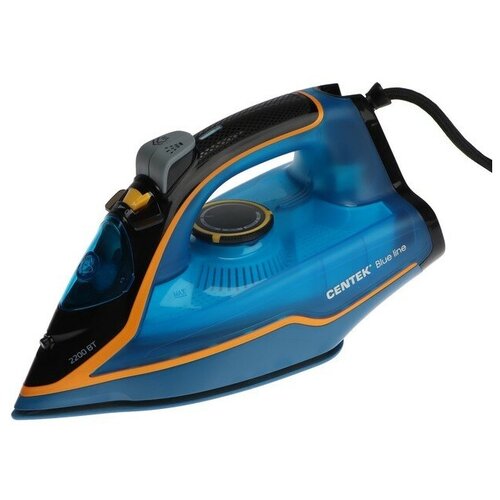Утюг Centek CT-2363 2200 Вт керамическая подошва 300 мл сине-жёлтый 238900₽