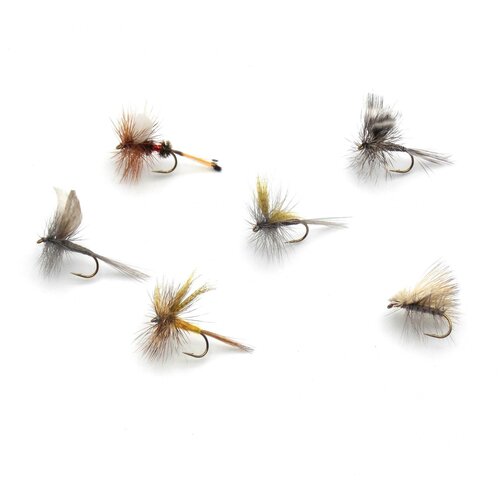 Набор сухих мушек PFG Classic Dry Fly №2 р. S, 6шт