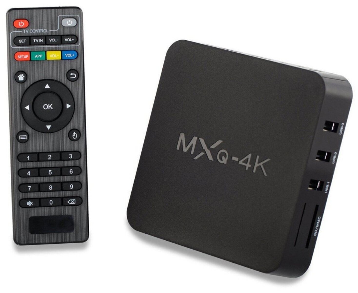 MXQ 4K Smart Android 6.0 TV Box RK3229 Четырёхъядерный потоковый мультимедийный проигрыватель